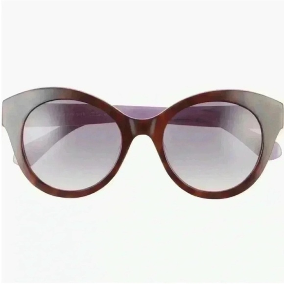 Kate Spade Karleigh 51mm Cat Eye Sunglasses in Havana/Plum NWT main image 4